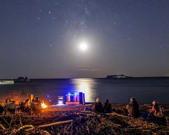 星空コンサートとテント泊